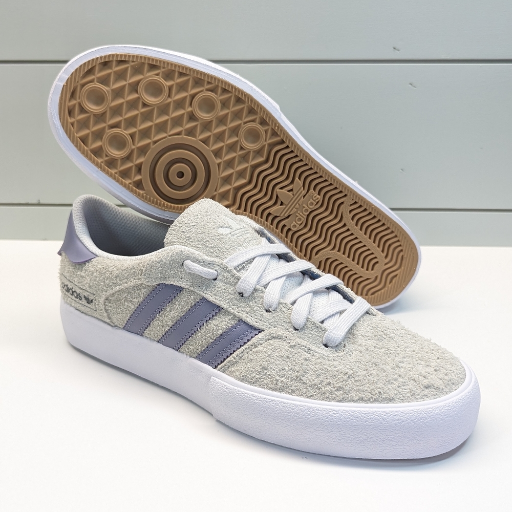 Adidas Matchbreak Super Silver Violet Suede Classic Casual Sneakers sz Women's 9